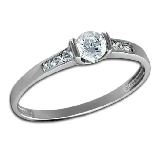 GoldDream Gold Ring Kristall Zirkonia weiß Gr.60 333er Weißgold GDR508J60