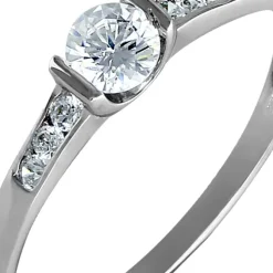 GoldDream Gold Ring Kristall Zirkonia weiß Gr.60 333er Weißgold GDR508J60