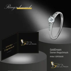 GoldDream Gold Ring Kristall Zirkonia weiß Gr.60 333er Weißgold GDR508J60