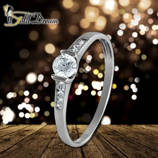 GoldDream Gold Ring Kristall Zirkonia weiß Gr.60 333er Weißgold GDR508J60