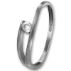 GoldDream Gold Ring New Zirkonia Gr.56 333er Weißgold GDR528J56