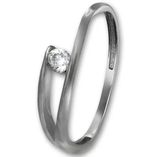 GoldDream Gold Ring New Zirkonia Gr.56 333er Weißgold GDR528J56