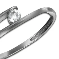 GoldDream Gold Ring New Zirkonia Gr.56 333er Weißgold GDR528J56