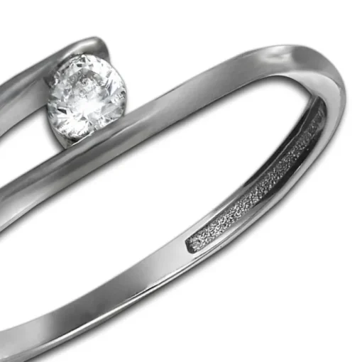 GoldDream Gold Ring New Zirkonia Gr.58 333er Weißgold GDR528J58