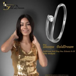 GoldDream Gold Ring New Zirkonia Gr.56 333er Weißgold GDR528J56