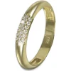 GoldDream Gold Ring 3-reihig Zirkonia Gr.58 333er Gelbgold GDR559Y58