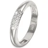 GoldDream Gold Ring 3-reihig Zirkonia Gr.60 333er Weißgold GDR559J60