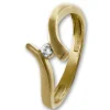 GoldDream Gold Ring Wave Zirkonia Gr.54 333er Gelbgold GDR531Y54