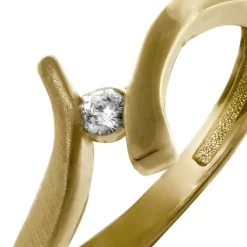 GoldDream Gold Ring Wave Zirkonia Gr.60 333er Gelbgold GDR531Y60