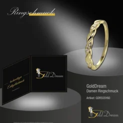 GoldDream Gold Ring Wave Gr.60 333er Gelbgold GDR555Y60