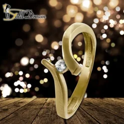 GoldDream Gold Ring Wave Zirkonia Gr.60 333er Gelbgold GDR531Y60