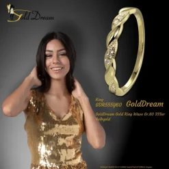 GoldDream Gold Ring Wave Gr.60 333er Gelbgold GDR555Y60