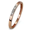 GoldDream Gold Ring Zirkonia weiß Gr.54 333er Rosegold GDR502E54