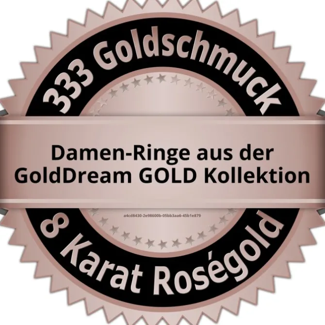 GoldDream Gold Ring Zirkonia weiß Gr.60 333er Rosegold GDR502E60