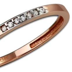 GoldDream Gold Ring Zirkonia weiß Gr.60 333er Rosegold GDR502E60