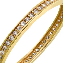 GoldDream Gold Ring Zirkonia weiß Gr.56 333er Gelbgold GDR504Y56