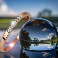 GoldDream Gold Ring Zirkonia weiß Gr.54 333er Rosegold GDR502E54