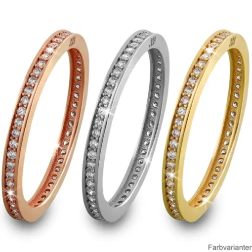 GoldDream Gold Ring Zirkonia weiß Gr.56 333er Gelbgold GDR504Y56