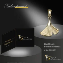 GoldDream Kettenanhänger Ginko 333er Gelbgold Anhänger Echtschmuck GDH518SY