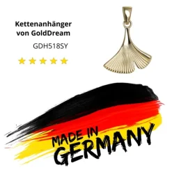 GoldDream Kettenanhänger Ginko 333er Gelbgold Anhänger Echtschmuck GDH518SY