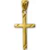 GoldDream Kettenanhänger Kreuz 333er Gelbgold Anhänger Echtschmuck GDH503Y