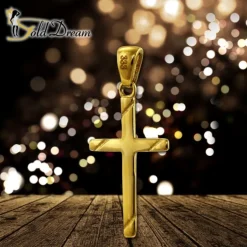 GoldDream Kettenanhänger Kreuz 333er Gelbgold Anhänger Echtschmuck GDH503Y