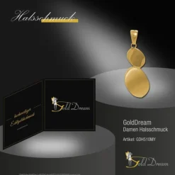 GoldDream Kettenanhänger Ovale 333er Gelbgold Anhänger Echtschmuck GDH510MY