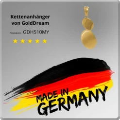 GoldDream Kettenanhänger Ovale 333er Gelbgold Anhänger Echtschmuck GDH510MY