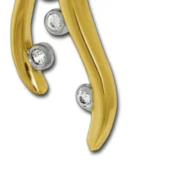 GoldDream Kettenanhänger Ranke Zirkonia weiß 333 Gold Echtschmuck GDH509WY
