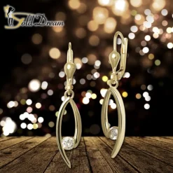 GoldDream Ohrhänger Dream Zirkonia weiß Ohrring 333er Gold GDO5709Y