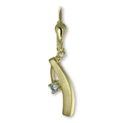 GoldDream Ohrhänger Elegance Zirkonia weiß Ohrring 333er Gold GDO5667Y