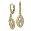 GoldDream Ohrhänger Glamour Zirkonia weiß Ohrring 333er Gold GDO5655Y