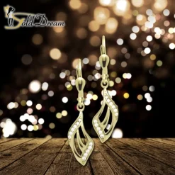 GoldDream Ohrhänger Klassik Zirkonia weiß Ohrring 333er Gold GDO5649Y