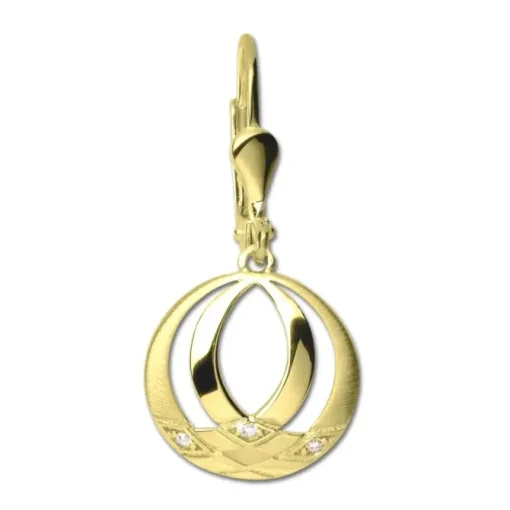 GoldDream Ohrhänger Orient Zirkonia weiß Ohrring 333er Gold GDO5653Y
