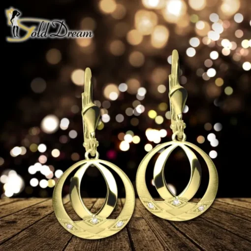 GoldDream Ohrhänger Orient Zirkonia weiß Ohrring 333er Gold GDO5653Y
