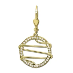 GoldDream Ohrhänger Style Zirkonia weiß Ohrring 333er Gold GDO5643Y