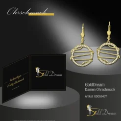 GoldDream Ohrhänger Style Zirkonia weiß Ohrring 333er Gold GDO5643Y