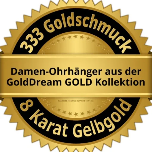 GoldDream Ohrhänger Style Zirkonia weiß Ohrring 333er Gold GDO5643Y