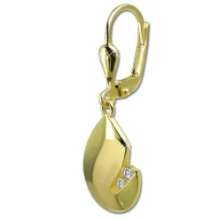 GoldDream Ohrhänger Tropfen Zirkonia weiß Ohrring 333er Gold GDO5684Y