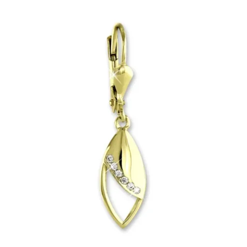 GoldDream Ohrhänger Tropfen Zirkonia Ohrring 333 Gold Echtschmuck GDO556WY