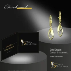 GoldDream Ohrhänger Tropfen Zirkonia Ohrring 333 Gold Echtschmuck GDO556WY