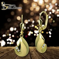 GoldDream Ohrhänger Tropfen Zirkonia weiß Ohrring 333er Gold GDO5684Y