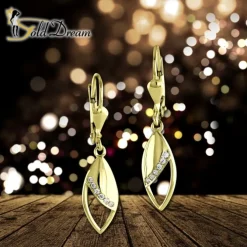 GoldDream Ohrhänger Tropfen Zirkonia Ohrring 333 Gold Echtschmuck GDO556WY