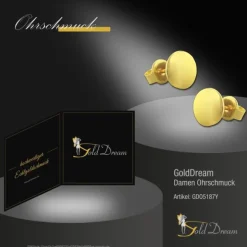 GoldDream Ohrstecker Circle Ohrring 333 Gelbgold Echtschmuck GDO5187Y