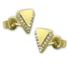 GoldDream Ohrstecker Dreieck Zirkonia Ohrring 333 Gold Echtschmuck GDO5208Y