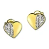 GoldDream Ohrstecker Herz Zirkonia Ohrring 333 Gelbgold Echtschmuck GDO5081Y
