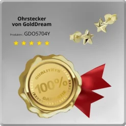 GoldDream Ohrstecker Star Ohrring 333er Gold Echtschmuck GDO5704Y