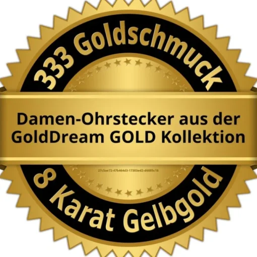 GoldDream Ohrstecker Star Ohrring 333er Gold Echtschmuck GDO5704Y