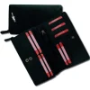 Großes Portemonnaie Querformat XXL Leder schwarz Brieftasche OPD410S
