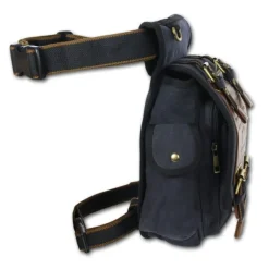 , Gürteltasche Canvas schwarz 2in1 Tasche Manoro OTK211S